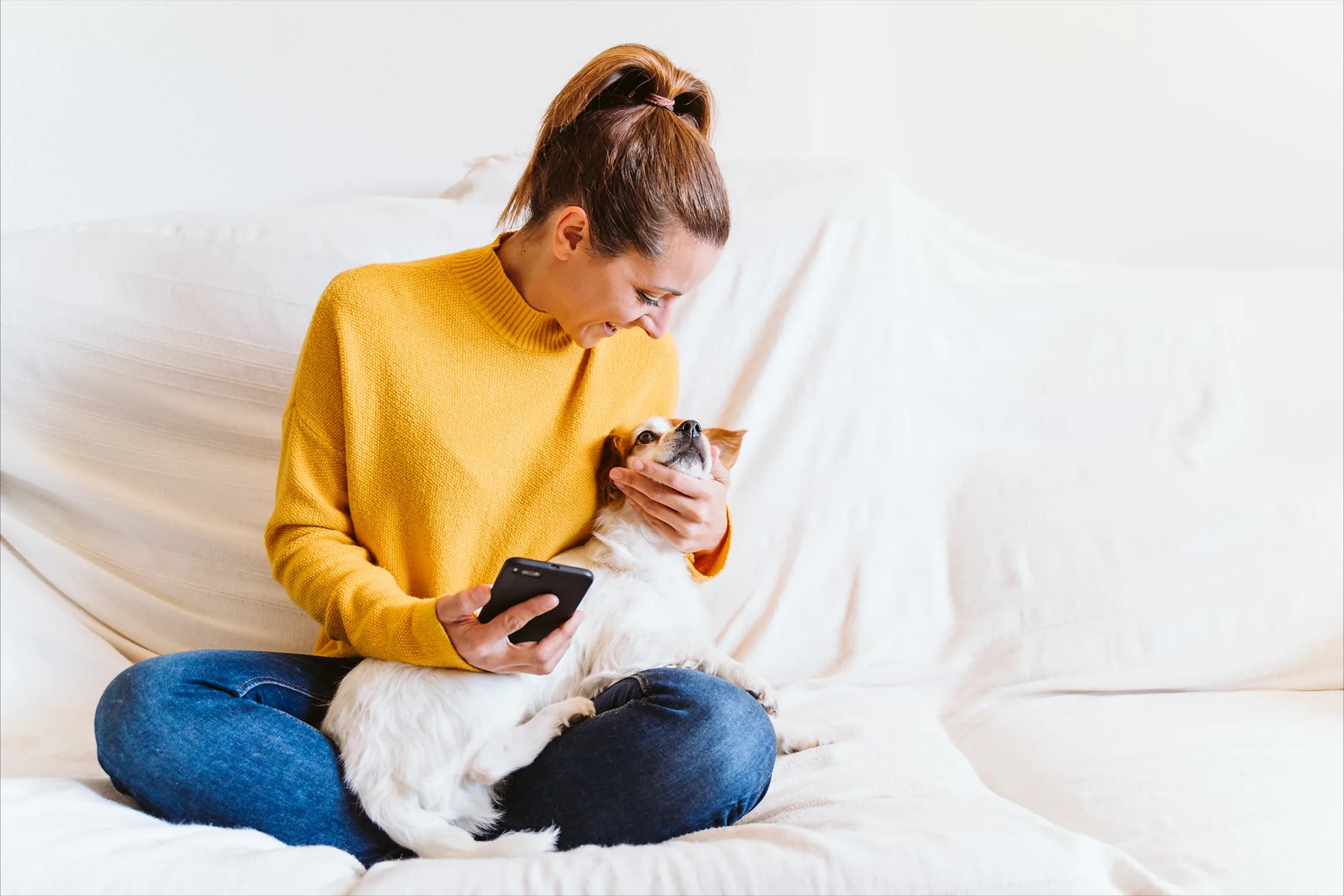 Person with dog